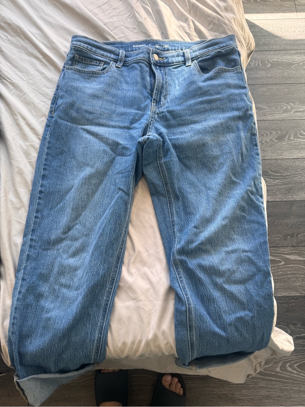 Old Navy womens Wow Boyfriend Blue Jeans